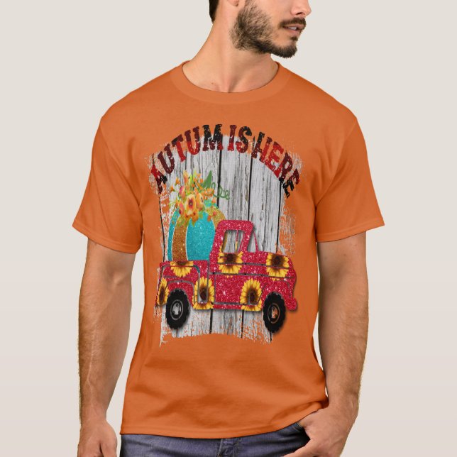 Camiseta Feliz primeiro dia de outono Oversized 3 (Frente)