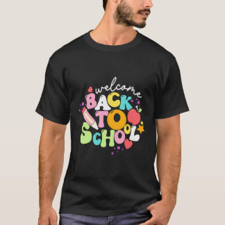 Camiseta Feliz Primeiro Dia De Professor De Volta À Escola