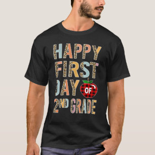 Camiseta Feliz Primeiro Dia de Professores Da Classe Leopar