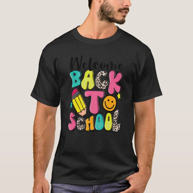 Camiseta Feliz Primeiro Dia De Professores Da Escola A Vida (Frente)
