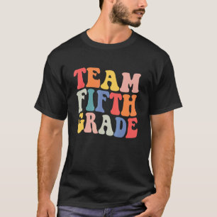 Camiseta Feliz Primeiro Dia De Sc Da Equipe De 5 Da Vintage