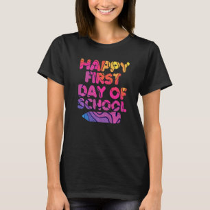Camiseta Feliz Primeiro Dia do Estudante do Jardim de Infân