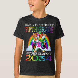 Camiseta Feliz Primeiro Dia do Futuro do Quinto Ano