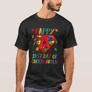 Camiseta Feliz Primeiro Dia Do Jardim De Infância Conscient