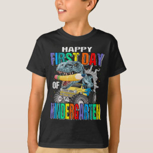 Camiseta Feliz Primeiro Dia do Monstro do Jardim de Infânc
