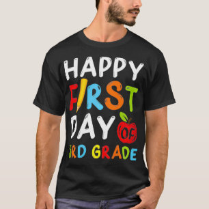 Camiseta Feliz Primeiro Dia do Professor do Terceiro Grau