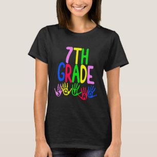 Camiseta Feliz Primeiro Dia do Sétimo Professor da Turma 7