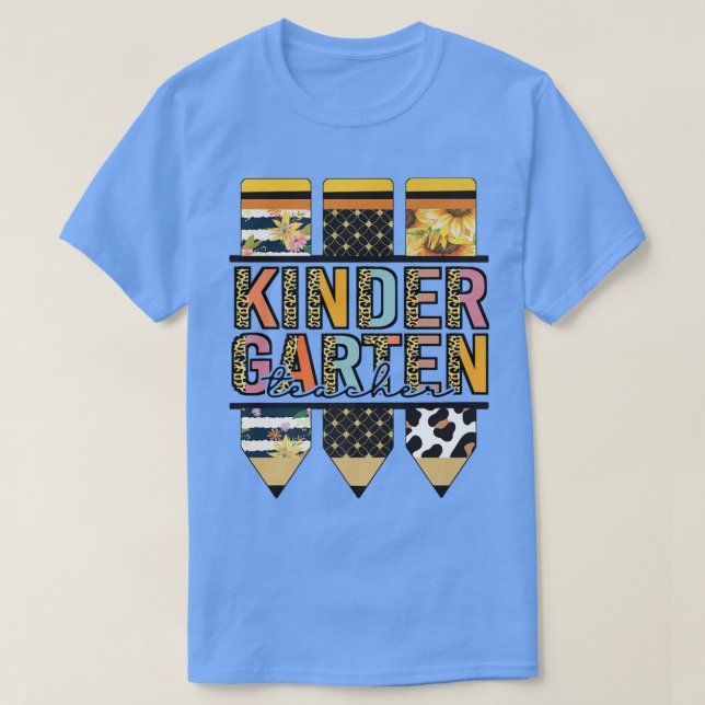 Camiseta Feliz primeiro dia, leopardo de volta ao jardim de (Frente do Design)