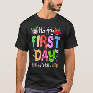 Camiseta Feliz Primeiro Dia Vamos Fazer Isso Bem-vindo de V