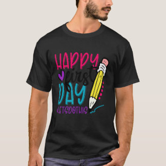 Camiseta Feliz Primeiro Dia Vamos Fazer Isso Bem-vindo de V