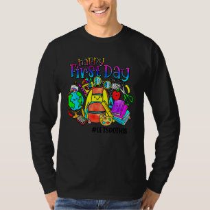 Camiseta Feliz Primeiro Dia Vamos Fazer Isso Bem-vindo De V
