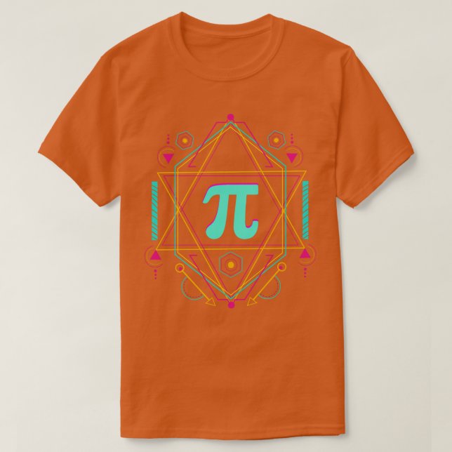 Camiseta Feliz Professor de Matemática de Aniversário do Pi (Frente do Design)