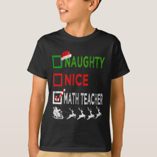 Camiseta Feliz Professor de Matemática Feliz Natal Pijama E