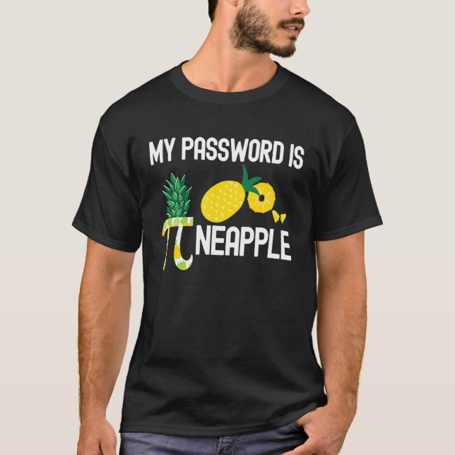 Camiseta Feliz Professor De Matemática Pi Day Minha Senha É (Frente)