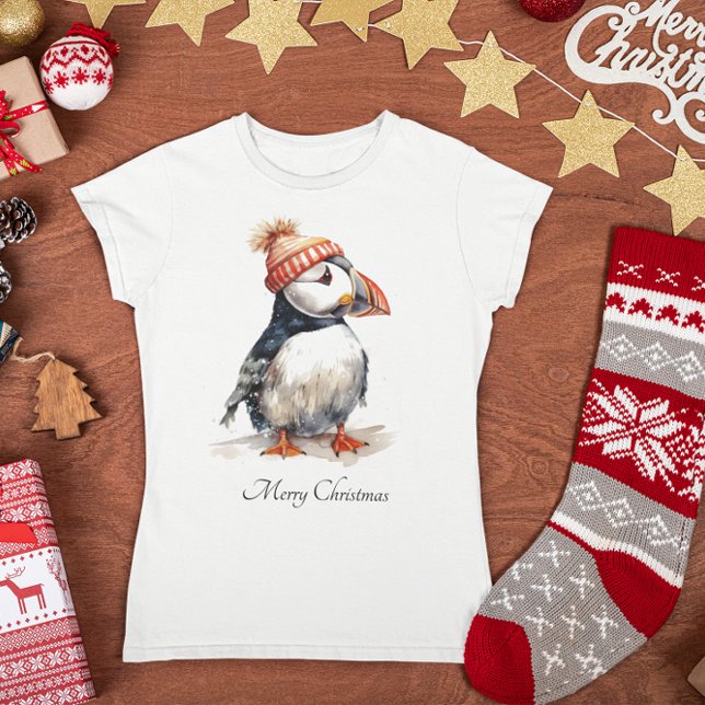 Camiseta Feliz Puffin, personalizado (Criador carregado)