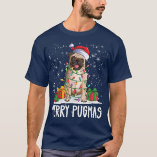 Camiseta Feliz Pugmas 2022 Festa de Natal Pug Lov