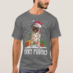Camiseta Feliz Pugmas 2022 Festa de Natal Pug Lov