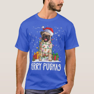Camiseta Feliz Pugmas 2022 Festa de Natal Pug Lov