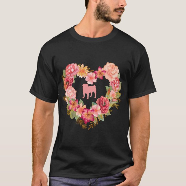 Camiseta Feliz Pugmas: Pug de Natal (Frente)