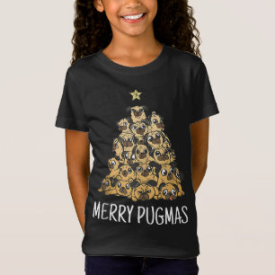 Camiseta Feliz Pugmas Pug Natal Cachorro Papais noeis Xmas 