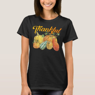 Camiseta Feliz Pumpkin agradecendo às mulheres abençoadas