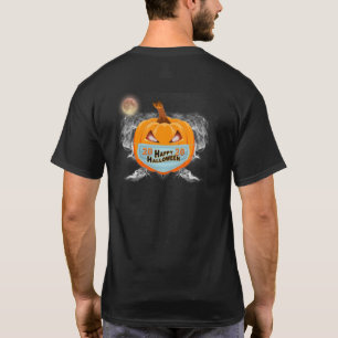 Camiseta : Feliz Pumpkin de Olhos de Incêndio de Hallowee