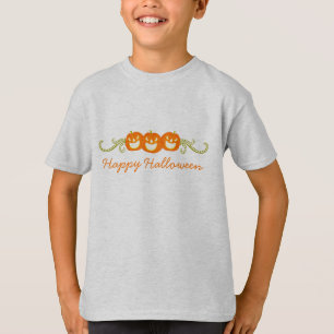 Camiseta Feliz Pumpkin Nadou Tee do Halloween Kid