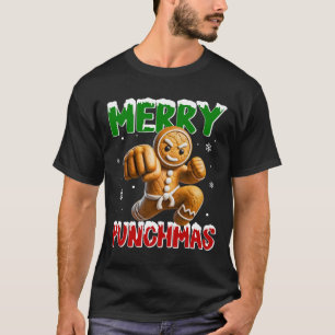 Camiseta Feliz Punchmas taekwondo Karate Gingerbird Mães