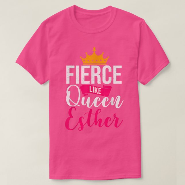 Camiseta Feliz Purim Idea Rainha Esther Hebrew Jewis (Frente do Design)