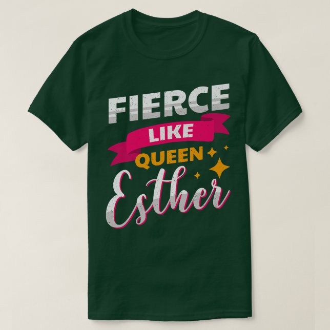Camiseta Feliz Purim Idea Rainha Esther Hebrew Jewis (Frente do Design)