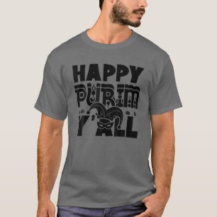 Camiseta Feliz Purim, vocês, judeus, Feriado, Figurino Engr
