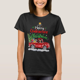 Camiseta Feliz Quarantine Natal 2020 Chihuahua Ride Red