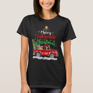Camiseta Feliz Quarantine Natal 2020 Chihuahua Ride Red