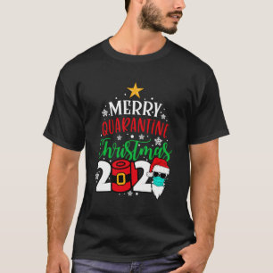 Camiseta Feliz Quarantine Natal 2020 - Família de Papel de