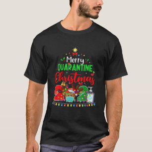 Camiseta Feliz Quarantine Natal 2021 Rebelde Funny Fam