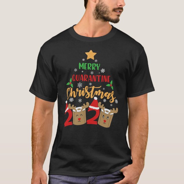 Camiseta Feliz Quarantine Natal de 2020 (Frente)