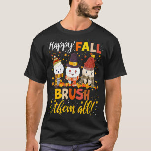 Camiseta Feliz Queda Dentista Dentista Dente Dente Corta Sa