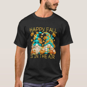 Camiseta Feliz Queda Dizendo Para As Mulheres Pumpkin Spice