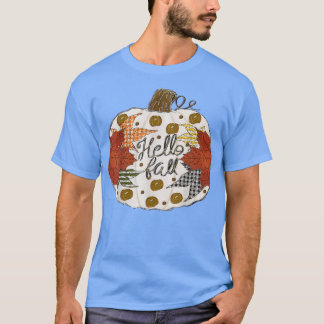 Camiseta Feliz Queda Homens Homens Pumpkin Outono Graças