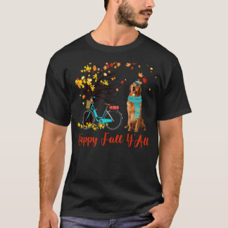 Camiseta Feliz Queda Todos Vocês Ouros - Cachorro de Retrie