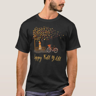 Camiseta Feliz Queda Todos Vocês Ouros - Cachorro de Retrie