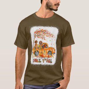 Camiseta Feliz Queda, vocês todos, Dachshund, caminhando ca