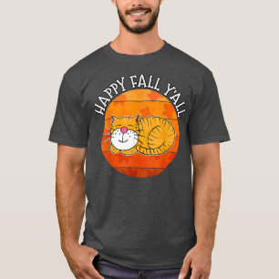 Camiseta Feliz Queda Vocês Todos Gato, Ação de Graças de ou