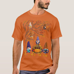 Camiseta Feliz Queda Vocês Todos Gnomos Bruxa Abóbora Árvor
