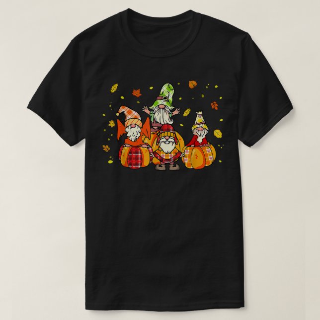 Camiseta Feliz Queda Yall Buffalo Pumpkin outono Gnomos de  (Frente do Design)