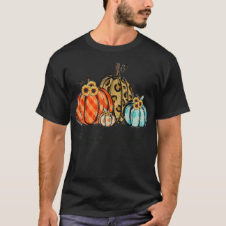 Camiseta Feliz Queda Yall Leopard Pumpkins Xadrez Pumpkin A