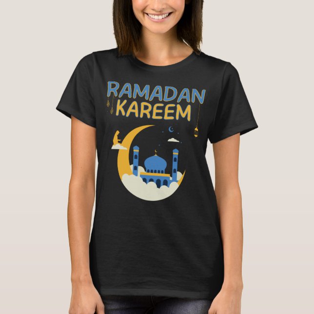 Camiseta Feliz Ramadan Kareem 2023 Islã muçulmano (Frente)