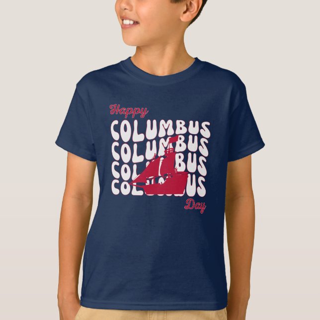Camiseta Feliz Rapaz Columbus (Frente)