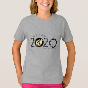 Camiseta Feliz Rato Chinês Ano Novo 2020 Crianças T-shirt
