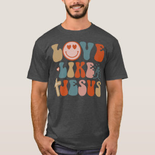 Camiseta Feliz Rosto Amor Como Jesus Faith Christian